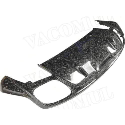 Dry Carbon Fiber Rear Lip Diffuser Spoiler For Porsche Panamera 971 2017 2018 2019 Forged Carbon Bumper Guard Car Styling