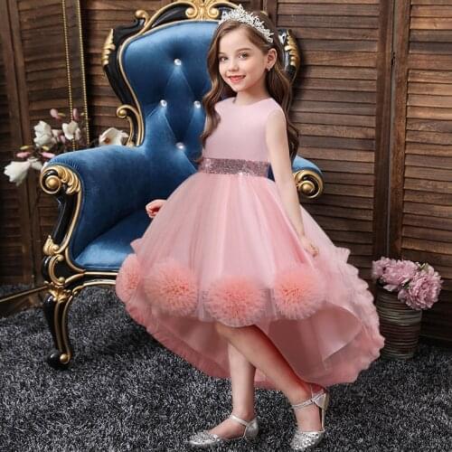 Baby Girls Dress Lace Foral Princess Elegant Communion Children Party Wedding Dress Toddler Kids Dresses for Girl Birthday Dress