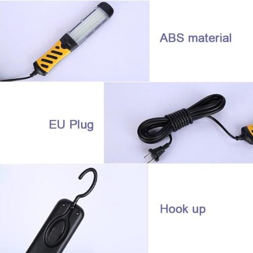 Portable LED Emergency Work Light COB 40W 80LEDs Hanging Magnetic Car Inspection Repair Flashlight Safety Handleld EU Work Lamp