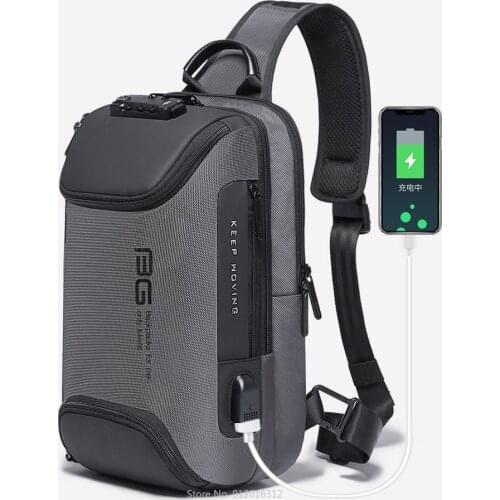 Xiaomi Fashion Shoulder Crossbody Sling Backpack with USB Charging Port Waterproof Travel Hiking Bag Outdoor Chest Daypack