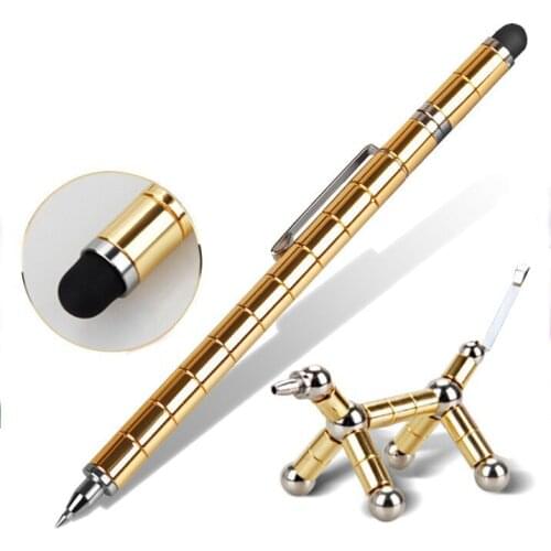 Touch pen for phone magnetic pen metal magnet modular thinking ink toy stylus pen for iPhone iPad decompression toy polar pen