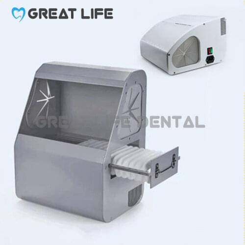 Dental Lab Equipment Vacuum Cleaner Collector Box Sandblasting Dust Collector Mobile Polishing Machine Dust Collector