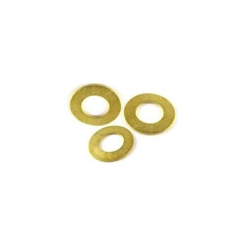 Wkooa M5 x 10 x 0.8 Brass Grade A plain washers Flat washers RoSH 2000 pieces