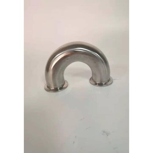 Clamp 1.5" (38) Tri Clamp OD50.5mm Stainless Steel304 180 Degree Elbow Pipe Fitting