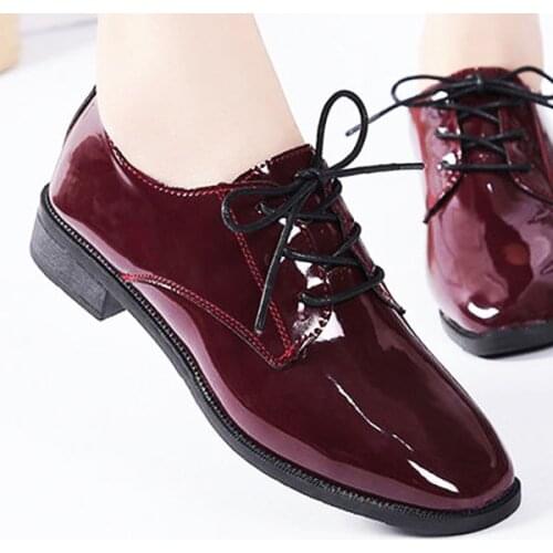 EAGSITY women shoes dress dreby oxford shoes lace up round toe comfortable footwear sneaker work outdoor driving shoes