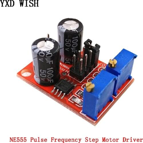 10pcs/lot NE555 Pulse Frequency Duty Cycle Adjustable Module Square Wave 5V-12V Signal Generator Stepper Motor Driver NE555