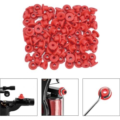 100PCS / 1 package tattoo silicone T type needle cushion color wear resistant needle cushion tattoo equipment accessories