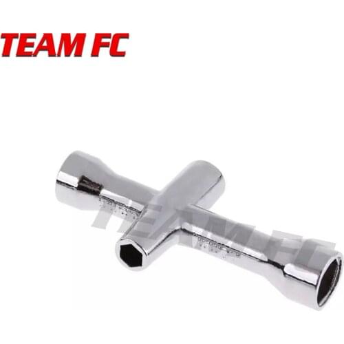 2PCS 4mm 5mm 5.5mm 7mm Cross Wrench Hex Socket Repair tools for 1/10 HSP HPI RC Car D90 SCX10 RC Car S152