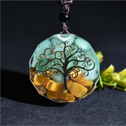 4 Styles Europe The United States Selling New Color Energy Pendant Necklace Drop Glue Into A Handmade Fashion Men And Women