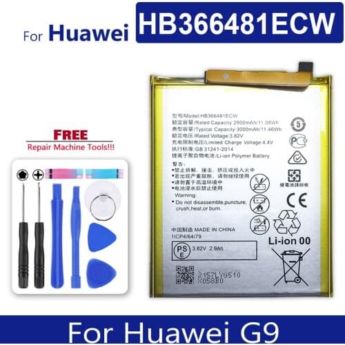 HB366481ECW Repalcement Phone Battery For Huawei G9 Bateria Batery + Tracking number
