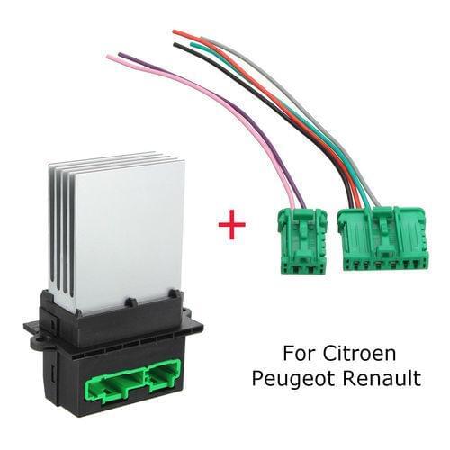 AP02 Heater Blower Resistor+Connector/Wire 6441.L2 7701207718 7701048390 For Renault Citroen C2 C3 C5 Peugeot 406 107 207 607
