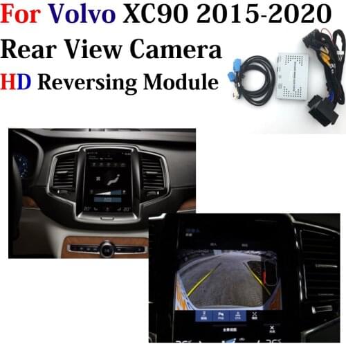 Car HD Front Rear View Backup Reverse Parking Camera For Volvo XC90 2015-2020 DVR Decoder Module Original Monitor AUTO OBD CAM
