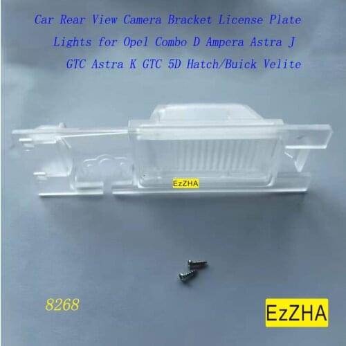 EzZHA Car Rear View Camera Bracket License Plate Lights for Opel Combo D Ampera Astra J GTC Astra K GTC 5D Hatch/Buick Velite