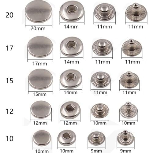 Free Sewing Button Adjustable Detachable Jeans Waist Button Metal Stud Sewing Button Sewing Leather Craft Clothing