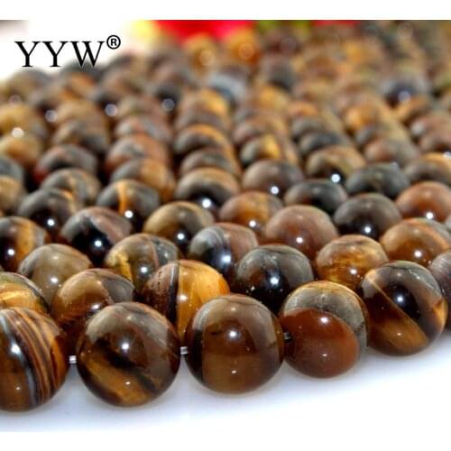 Natural Stone Beads Tiger Eye Beads Round Loose Beads 4mm 6mm 8mm 10mm 12mm DIY Necklace Bracelet For Jewelry Making Accessories