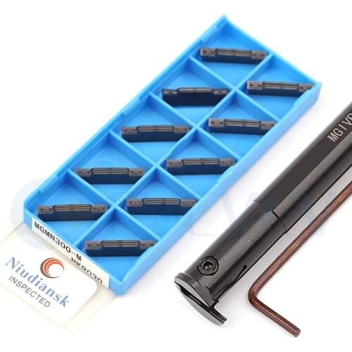 MGIVR MGIVL 2925 3125-3 CNC Lathe Groove Cutting Tool Holder +10Pcs MGGN200-G Carbide Blade Machine Tools High Hardness Seismic