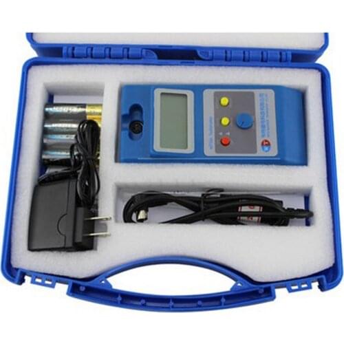 Gauss Meter Magnetic Field Strength Detector Tesla Meter Fluxmeter Surface MagneticField Tester with Ns Function + Metal Probe