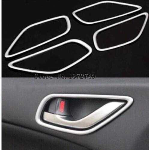 Chrome Inner Door Handle cover Trim Sticker 4pcs For Mazda cx-5 2012 - 2015