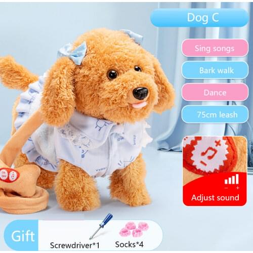 Robot Dog Toys Electronic Plush Puppy Sing 99 Songs Walk Bark Talk Animal Toy Funny Soft Cute Pet For Children Birthday Gifts
