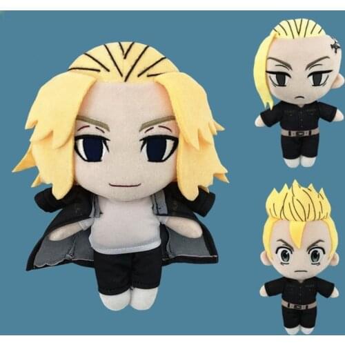 Kawaii Tokyo Revengers Plush Doll Tokio Cute Manjiro Sano Ken Ryuguji Hanagaki Takemichi Stuffed Toys Nice Gifts Size 20cm