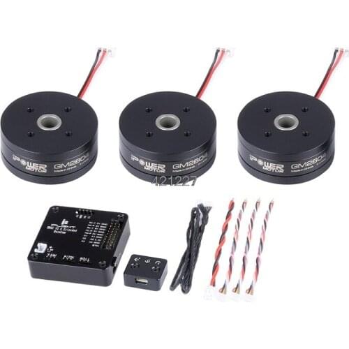 New Iflight Ipower AlexMos 32 BIT Extended BGC with GM2804H-100T GM2804 Brushless Motor Combo Set Built-in Frame IMU For Gopro