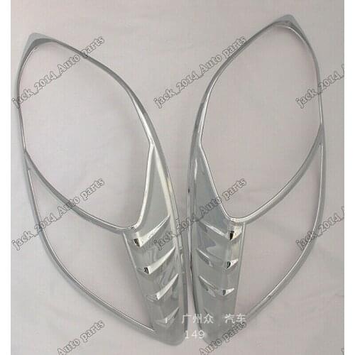 ABS Chrome Front Headlight Molding Covers Trims For 2007 2008 2009 2010 2011 2012 Toyota Yaris Sedan