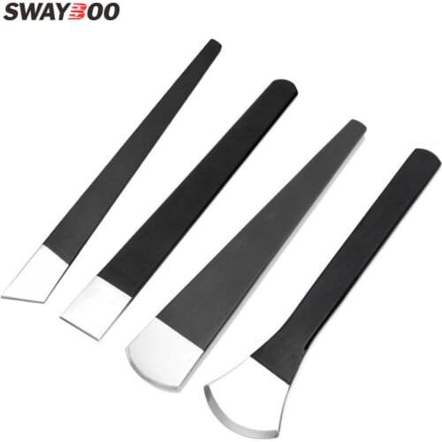 Swayboo Leather Thinning Cutting Knife Handmade Leather Goods DIY Tool Vegetable Skinning Shovel Knife Leathercraft Supplies