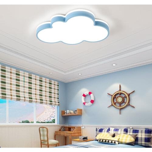 Cloud lamp Ceiling Lights for bedroom baby boy girl kids room nordic lustre led ceiling light dimmable modern blue plafonniers