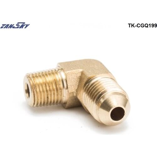 1/8 NPT to AN4 90 Degree Adapter Brass Compression Fitting For Oil Drains Boost Lines TK-CGQ199