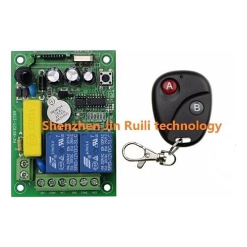 AC 220V 2ch intelligent household Wireless systems Wireless Remote Control Switch 1* receiver &1 * transmitter Simple operation