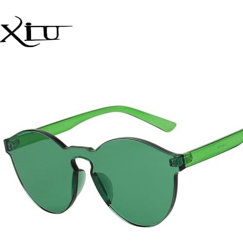 XIU Round Shades Sunglasses Men Women Funny Fashion Glasses Summer Style Brand Designer Sunglasses UV400