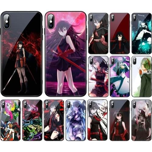 Akame Ga Kill Tempered Glass phone case For iphone 11 Pro Max For iphone 12 11 Pro Max XS XR X 8 7 Plus SE2 Case