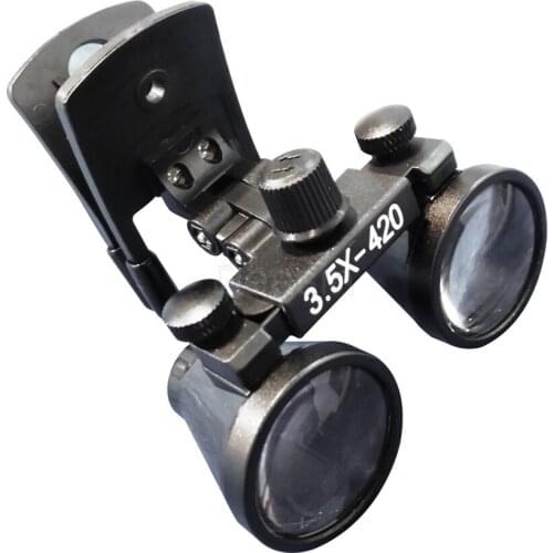 Clip type Dental Loupes for Medical Galileo Magnifier with Surgical Magnifying Glasses compatible all kinds of glasses