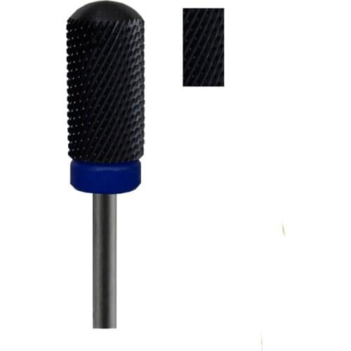 1pcs Black Ceramic Nail Drill Bit - Large Smooth Top Bit -M