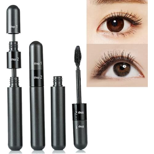 2 in 1 mascara Thick curling lengthening eyelash extension mascara waterproof long lasting 4D eyelash mascara maquiagem makeup