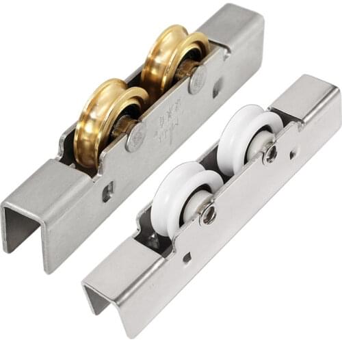 Frameless Balcony Sliding Glass Door Plastic Steel Window Pulley Shower Room Concave Wheel Muted Nylon Roller Hardware Part