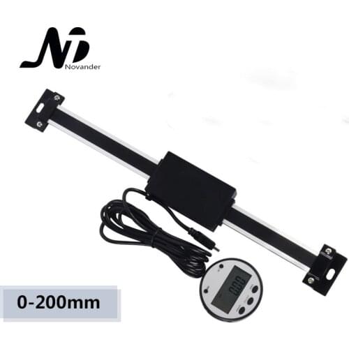 Free Shipping 0-200mm Digital Table Readout linear scale DRO Magnetic Remote External Display for Bridgeport Mill Lathe