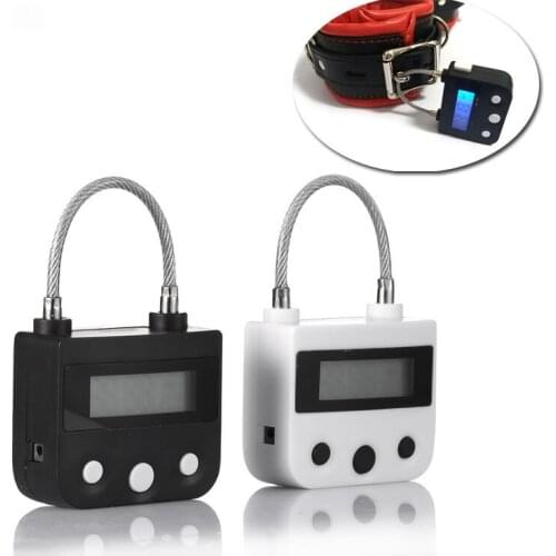 Adult Diary Electronics Timer Lock Fetish Handcuffs Mouth Gag Timer Lock BDSM Bondage Chastity Device Couple Toy Adult Game