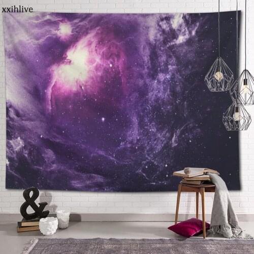Universe Nebula Tapestry Customizable Bohemian Wall Hanging Room Carpet HD Tapestries Art Home Decoration Accessories 100x150cm