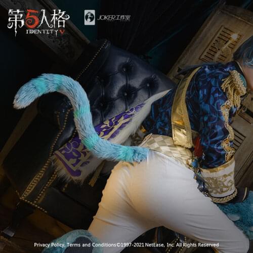 Identity V Game Cheshire Cat Series Plush Stuffed Animal Tail Cosplay Props Halloween Cospaly Men Women Party Accessories Toy