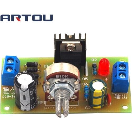 LM317 Adjustable Power Supply Kit Continuous Adjustable DC Power Supply DIY Teaching Training Parts