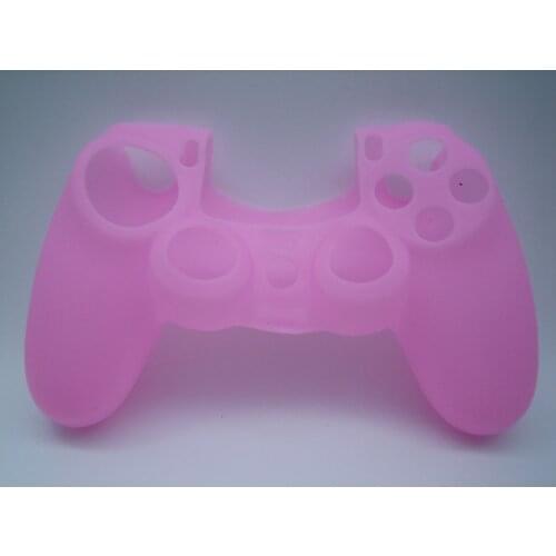 Pink color Soft Silicone Rubber Gel Skin Case Cover for Sony PlayStation 4 PS4 Controller