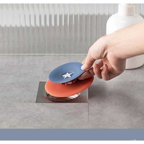 Floor Drain Odor Prevention And Blocking Cover Toilet Drain Kitchen Sink Sink Wash Basin Filter Net Water Plug