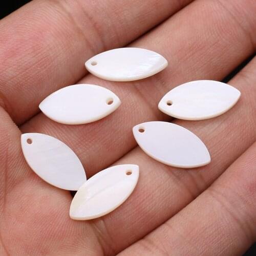 Natural Mother-of-pearl Shell Beads Marquise Shape Loose Shell Bead for Jewelry Making DIY Necklace Earrings Crafts Accessories
