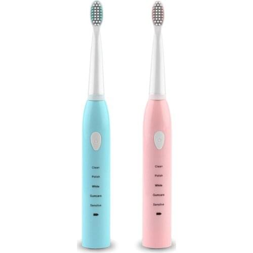 New Sonic Electric Toothbrush Set Brush USB Rechargable Soft Bristle Full-automatic Waterproof Teeth Brush