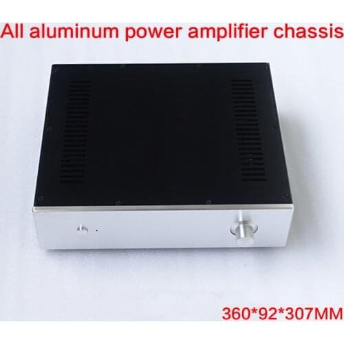 All-aluminum Power Amplifier Chassis Air-cooled Heat Dissipation Case DIY BZ3609 Audio Shell Amplifier Enclosure 360*92*307MM