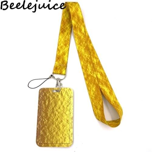 Texture Gold Pattern Neck Strap Lanyard for keys lanyard card ID Holder Jewelry Decorations Key Chain for Accessories Gifts