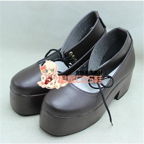 Rozen Maiden Souseiseki Girls Short Black Halloween Cosplay Shoes Boots X002