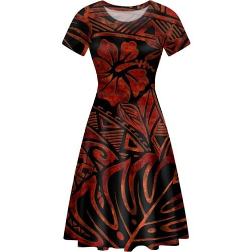 Simplee Casual Solid High Waist Dress Ruffled Polynesian Tribal A-line Office Lady Dress Short Sleeve Summer Woman Dress New
