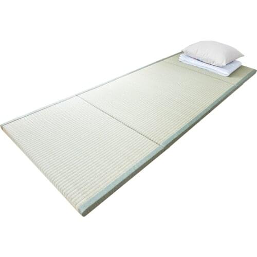 Folding Japanese Tatami Mattress Mat Rectangle Floor Straw Mat For Yoga Sleeping Tatami Mat Flooring 200*90cm thickness 3cm